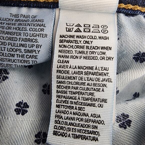 Lucky Brand Women Ankle Sweet Boot Jeans Size 12/31 Mid Rise Twilight Blue Denim - Picture 10 of 15